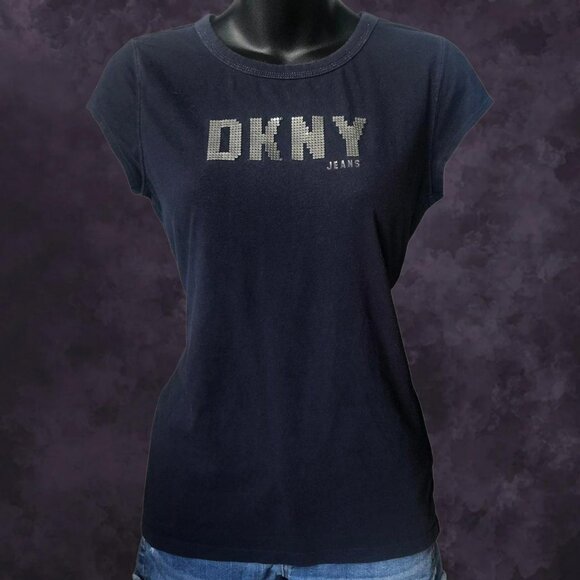 DKNY Metal Decal Tee - Picture 1 of 4